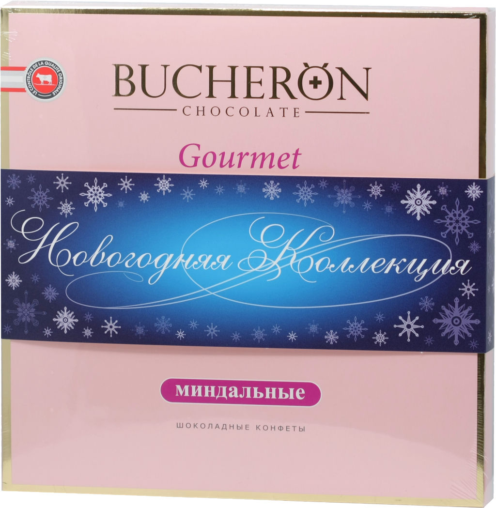 BUCHERON. Новый год. Gourmet с миндалем (новогодний) 180 гр. карт.упаковка