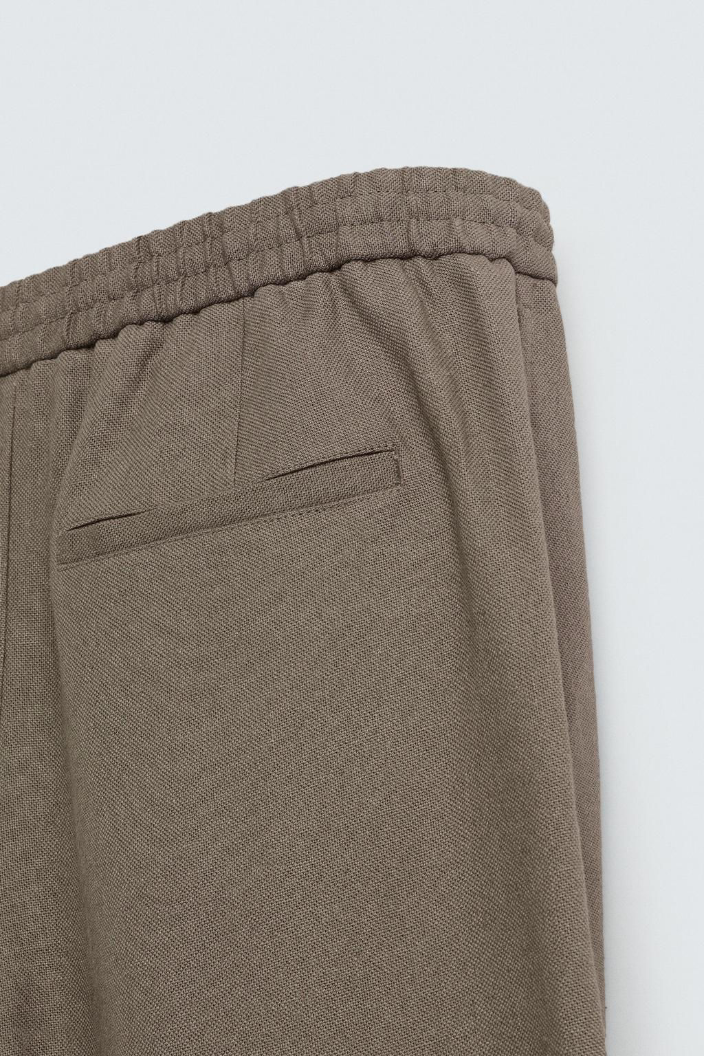 VISCOSE-JUTE TROUSERS - Zara фото 9