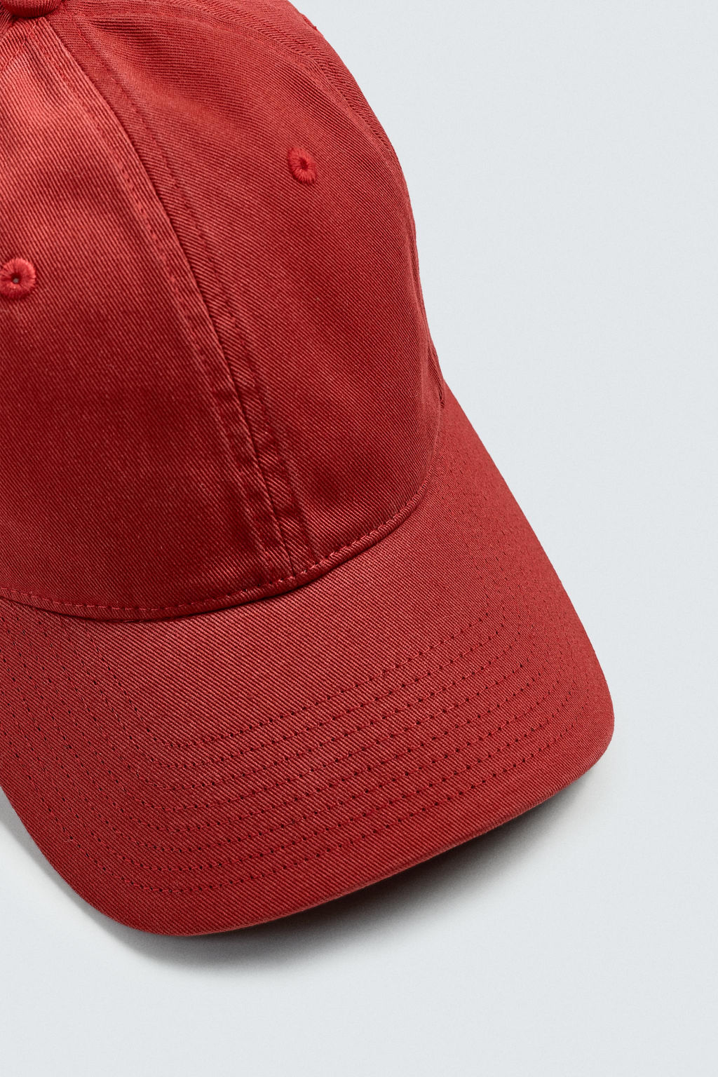 GORRA LAVADA ALGOD?N / Rojo - Zara фото 3