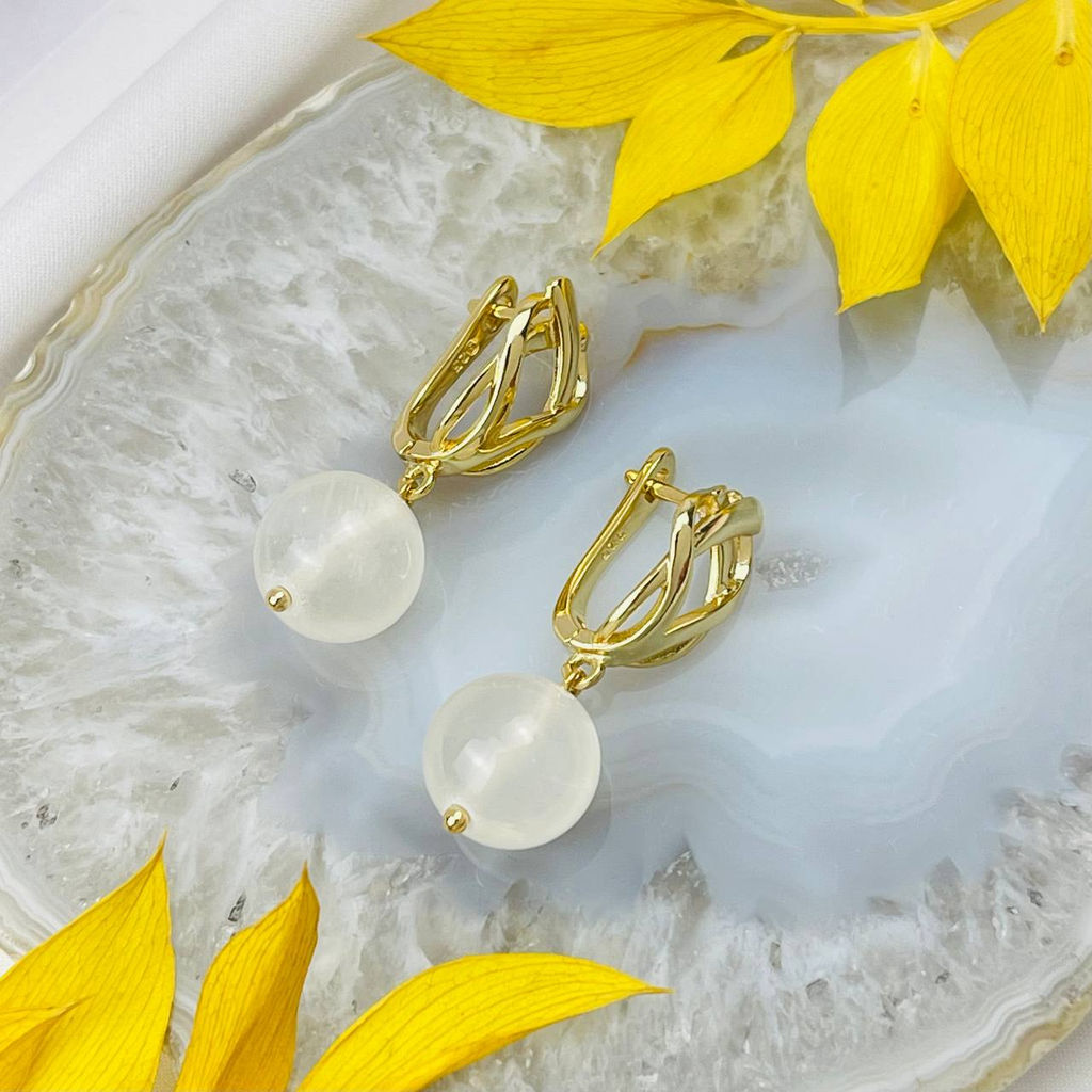 Серьги из Селенита