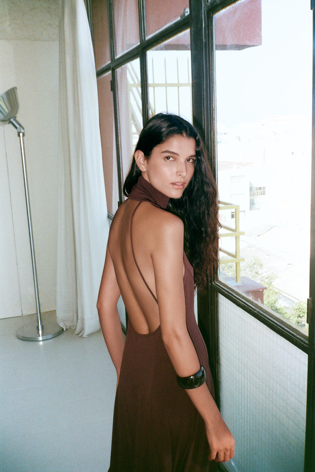 LONG OPEN BACK DRESS - Zara фото 3