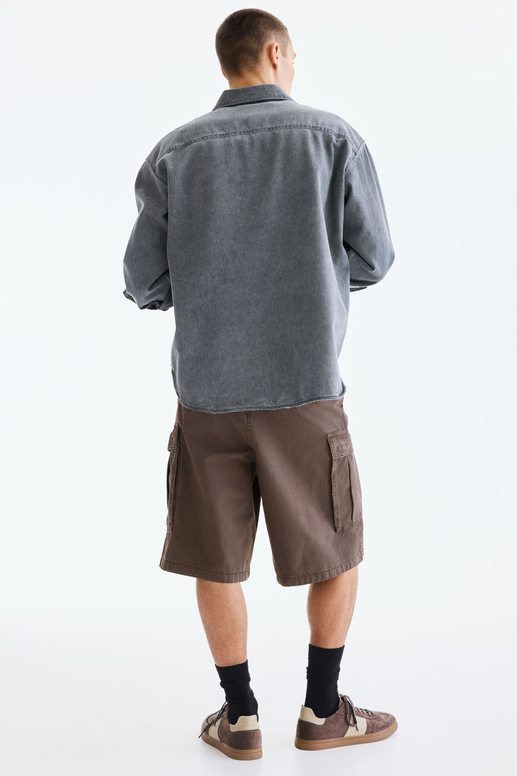 Bermudas cargo de algod?n Loose Fit - H&m фото 9