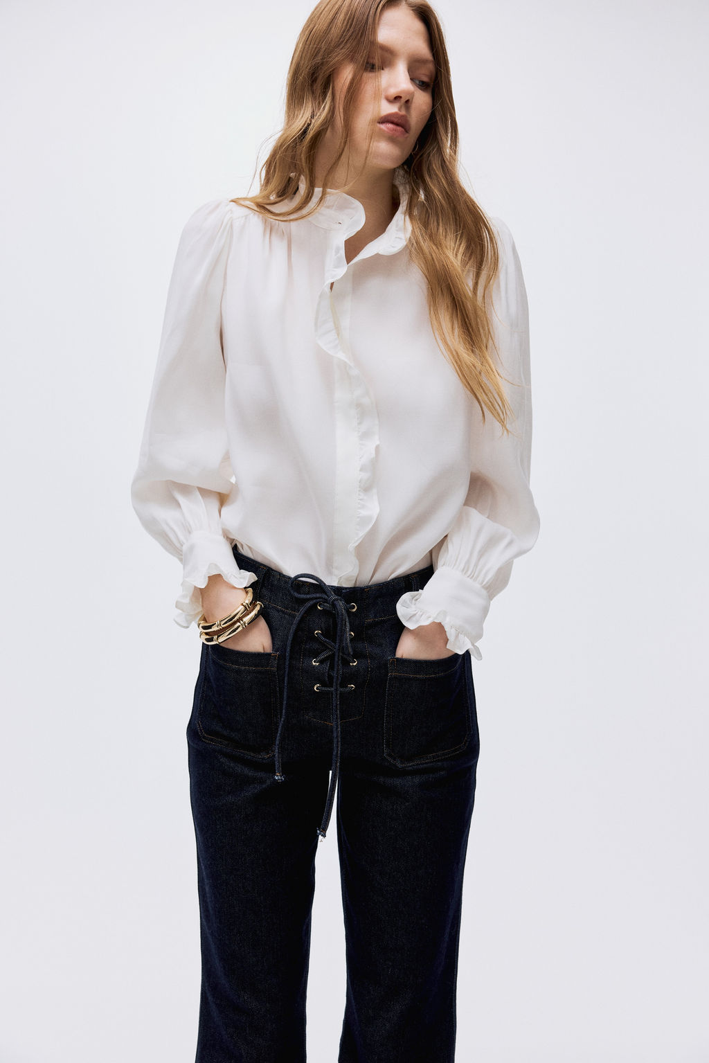 Flared High Jeans - H&m фото 2