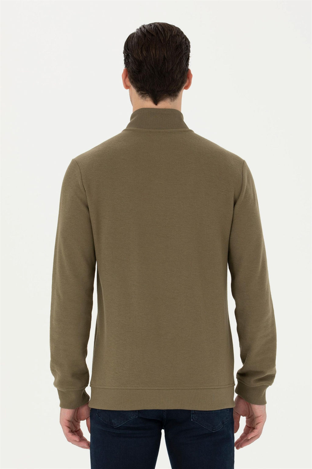 Мужской свитшот цвета хаки - U.s. polo assn фото 12