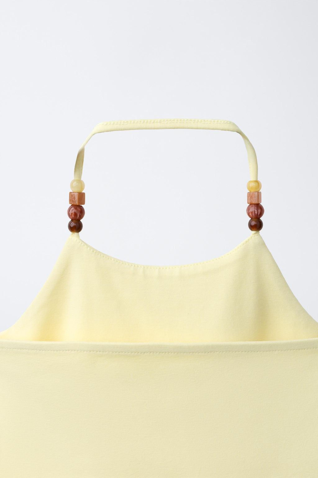 TOP HALTER ABALORIOS / Amarillo - Zara фото 4