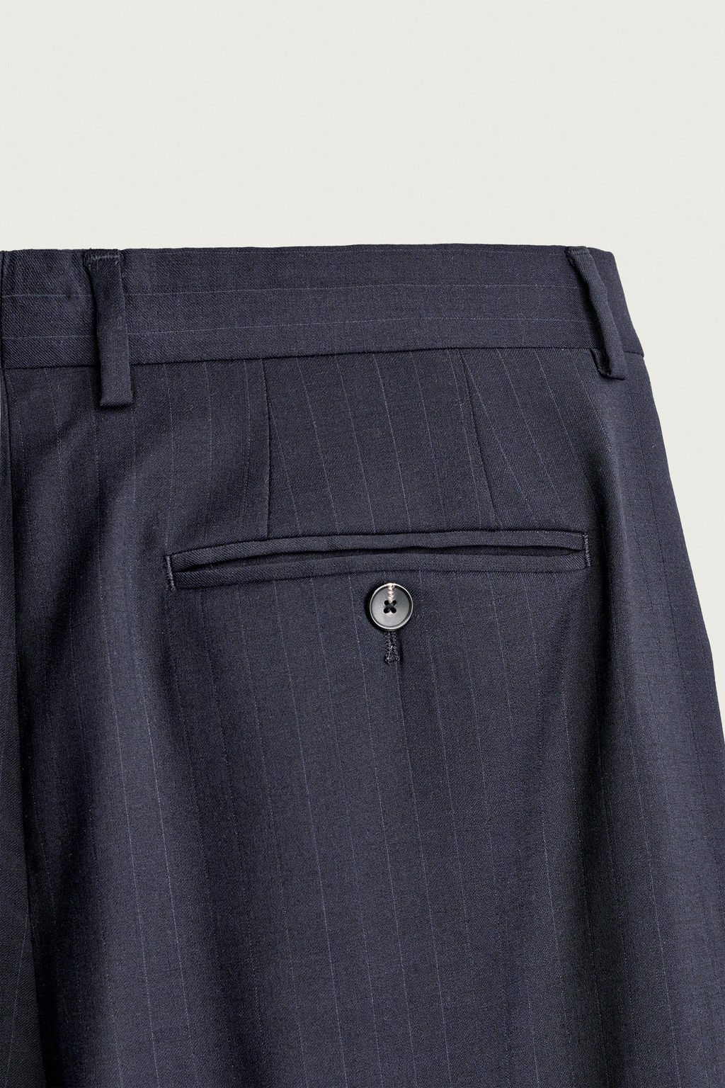 PANTAL?N REGULAR FIT TRAJE RAYA DIPLOM?TICA 100% LANA / Marino