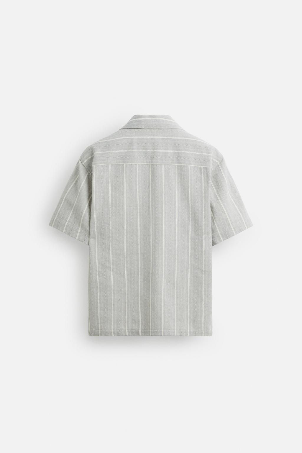 STRIPED TEXTURED SHIRT - Zara фото 8