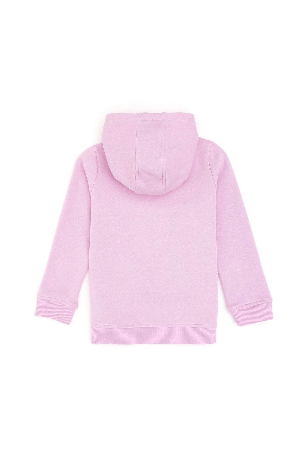 K_z _ocuk Pembe Kap__onlu Basic Sweatshirt