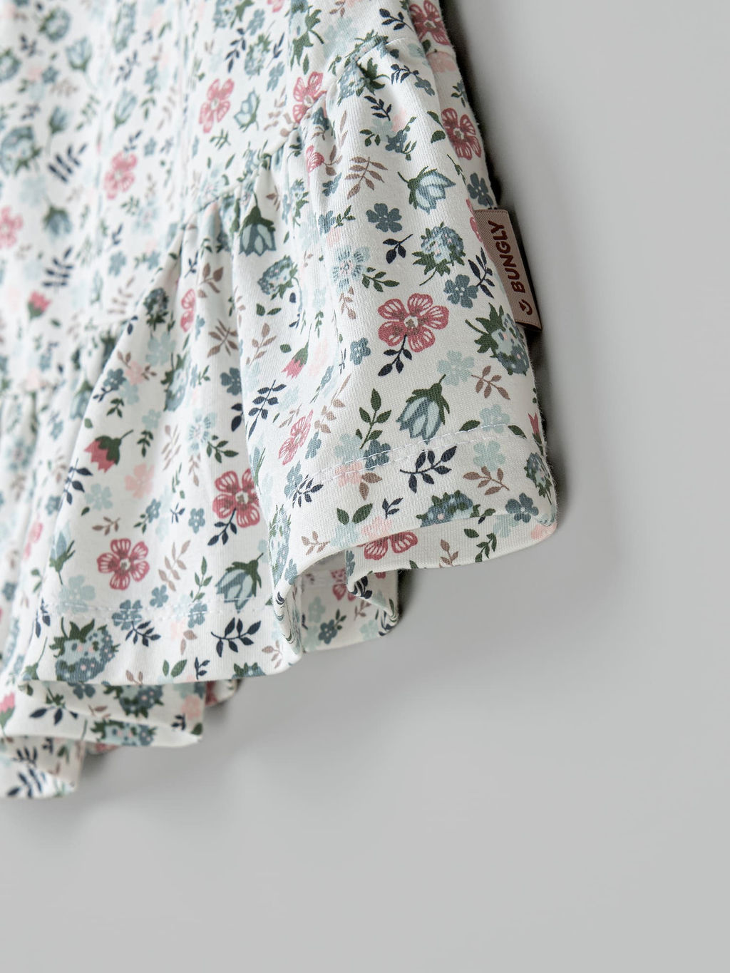 Футболка с баской Цветы - Bungly фото 5