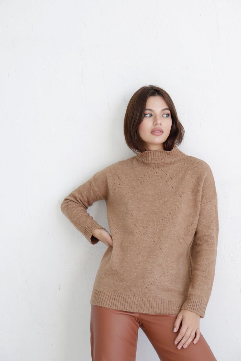 10405 Свитер тёмно-бежевый - Martichelli фото 4