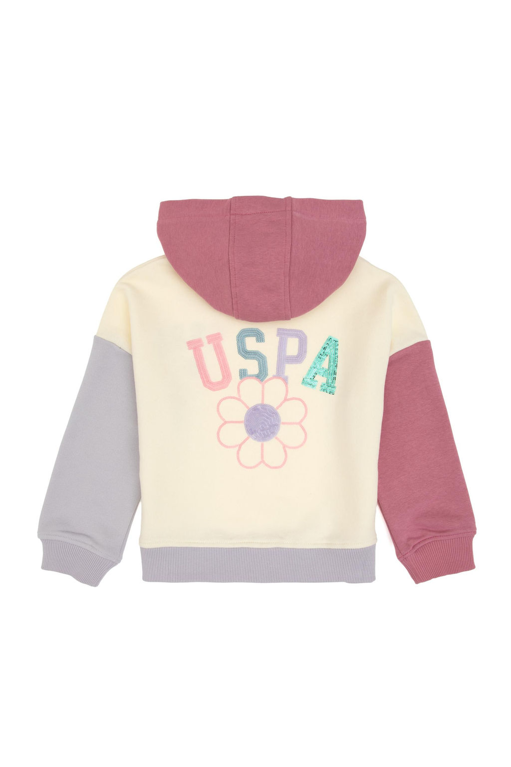 K_z _ocuk Pembe Kap__onlu Sweatshirt - U.s. polo assn фото 3