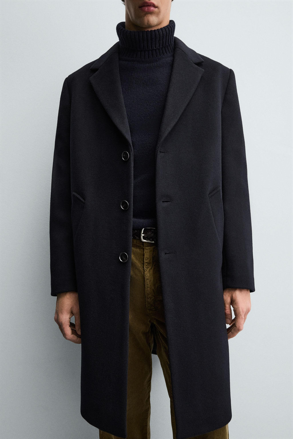 REGULAR FIT WOOL COAT - Zara фото 8
