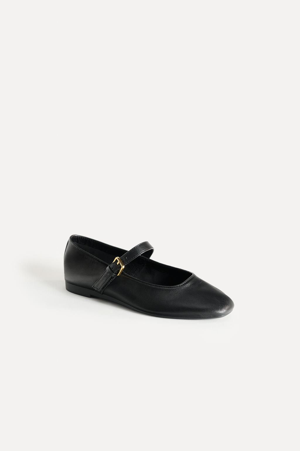 LEATHER BALLET FLATS 50TH ANNIVERSARY - Zara фото 2