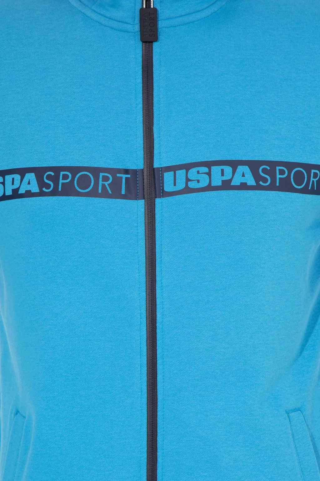 U. S. Polo Assn Мужской вязаный кардиган кобальтового цвета с капюшоном - U.s. polo assn фото 7