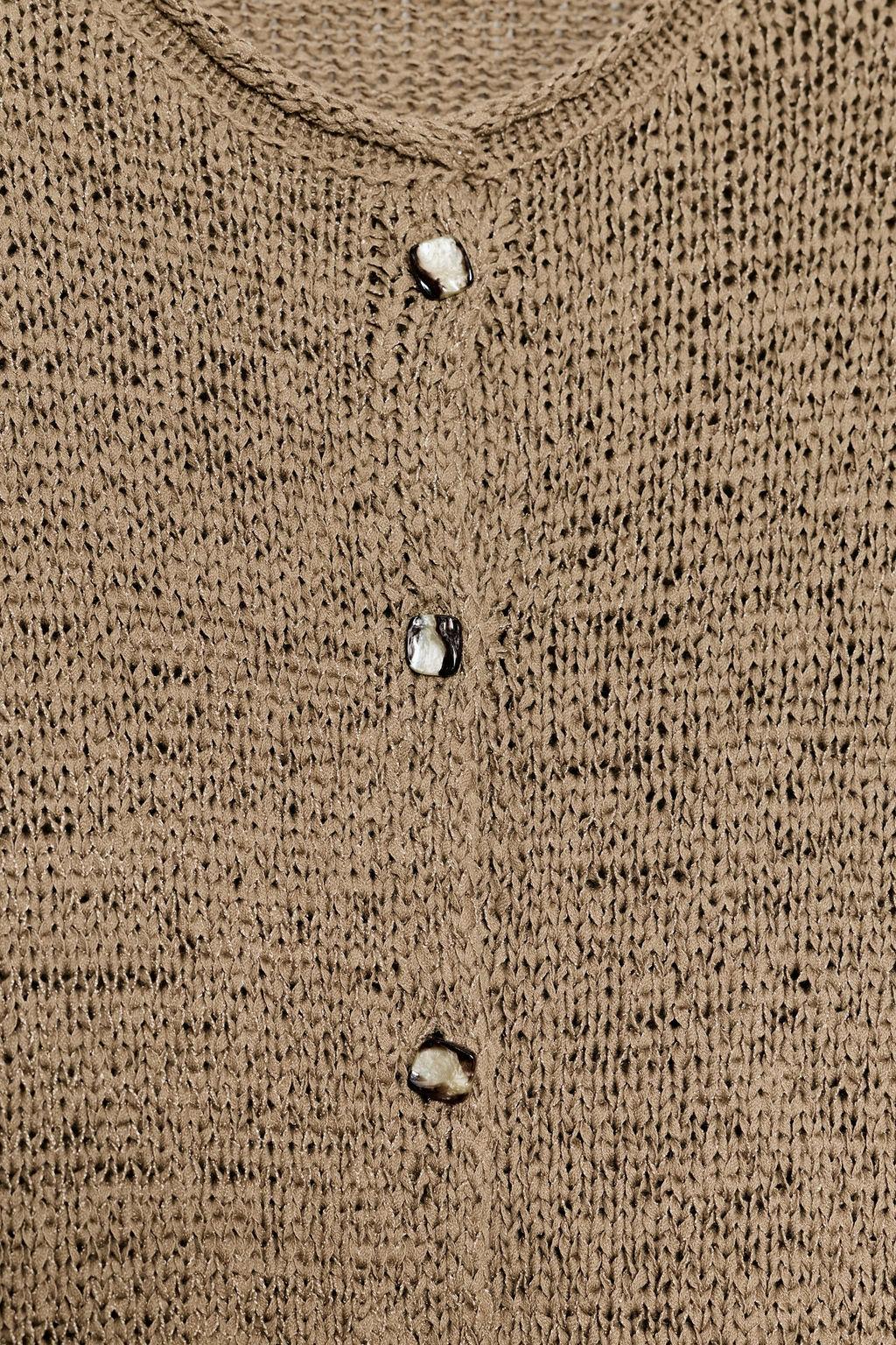 CHAQUETA PUNTO GRUESO / Tostado oscuro - Zara фото 7