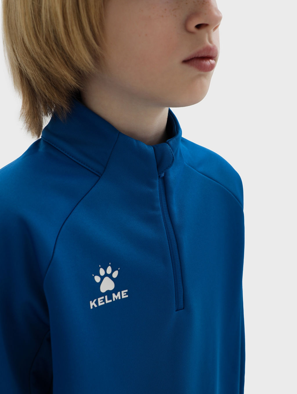 Детская олимпийка KELME Childrens Pullover (plus Fleece) Blue