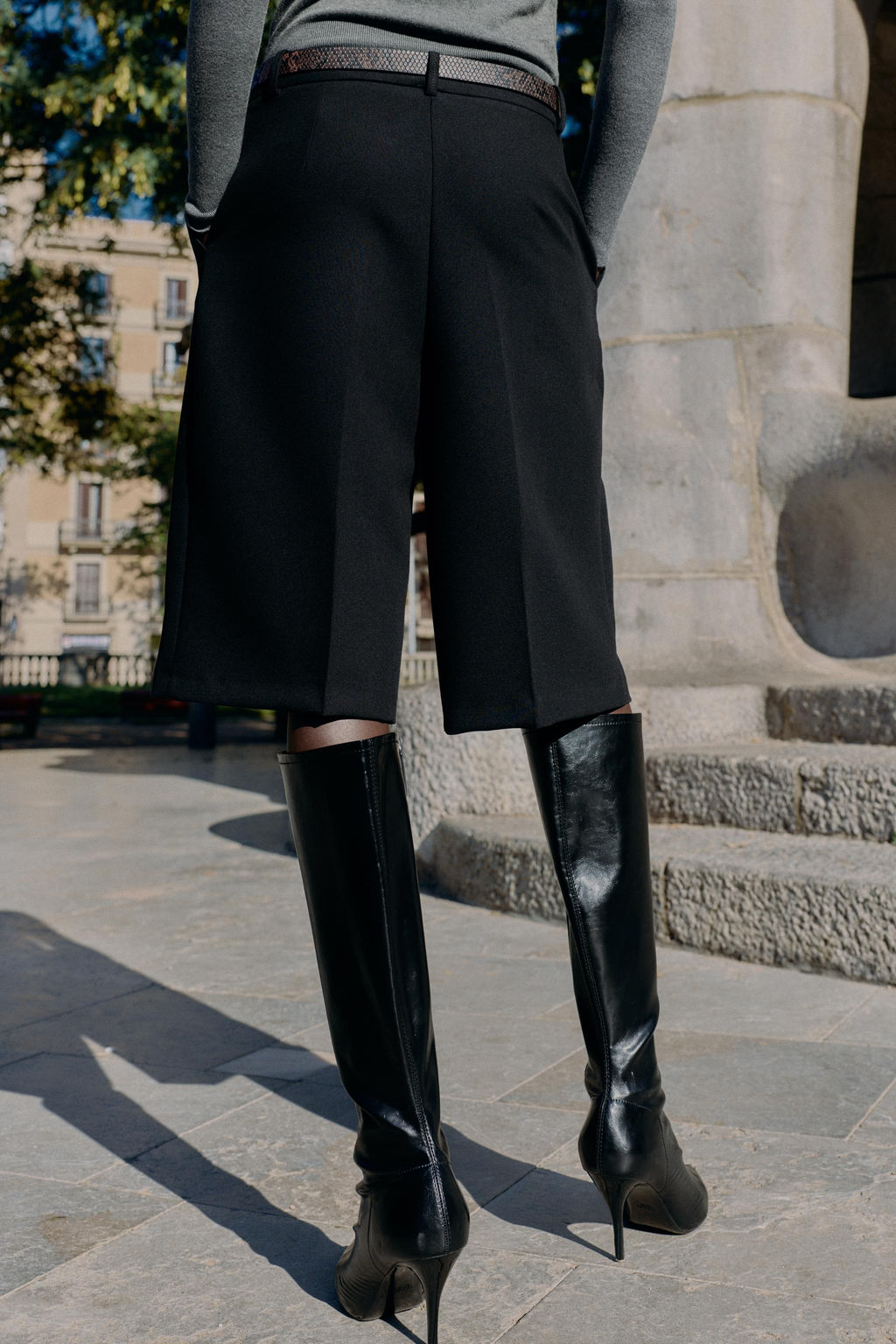 LONG BERMUDA SHORTS WITH BELT - Zara фото 11