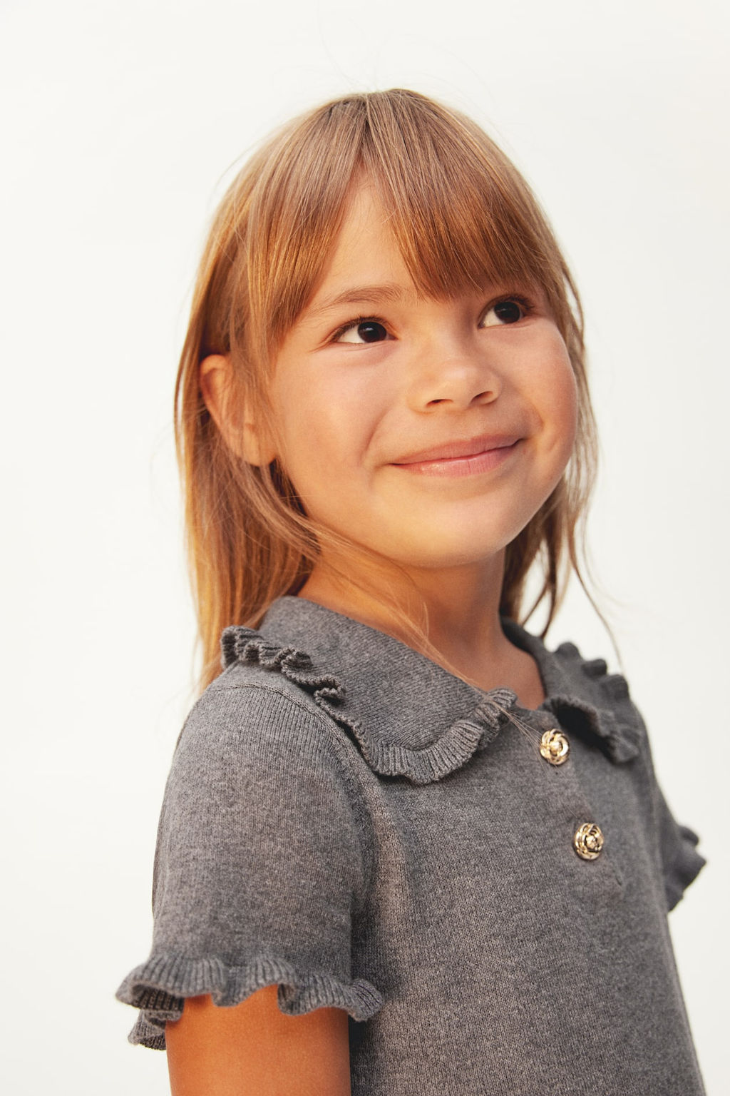 Vestido de punto fino con ribetes de volante - H&m фото 3