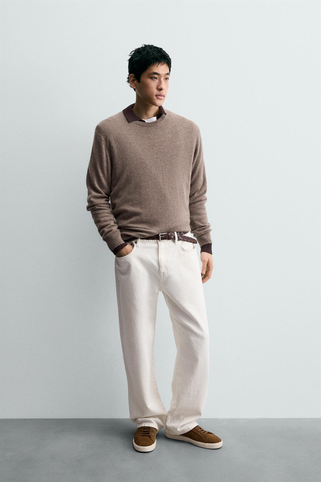 ZAPATILLA PIEL / Marr?n Camel - Zara фото 2