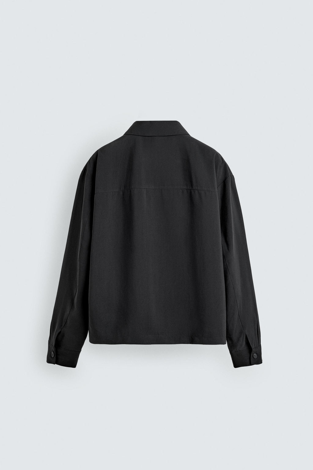 SOBRECAMISA FLUIDA BOXY FIT / Negro - Zara фото 8