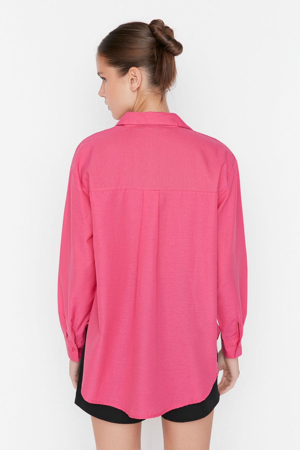 Fusya Loose Fit Pamuklu Dokuma Gomlek TWOAW20GO0107