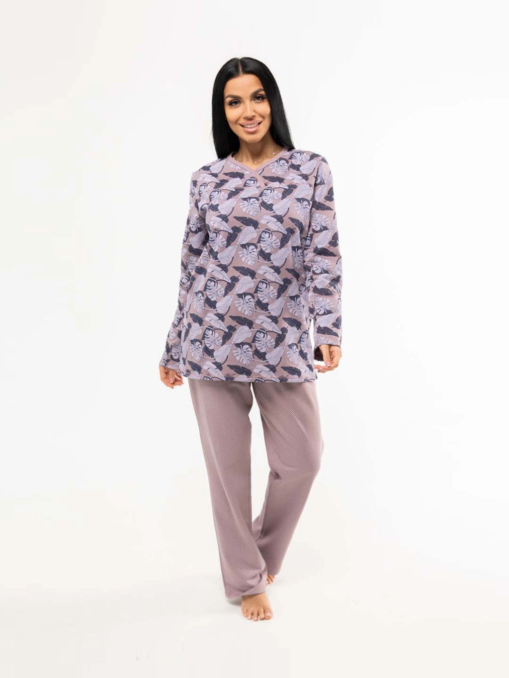 Пижама женская, цвет бежевый