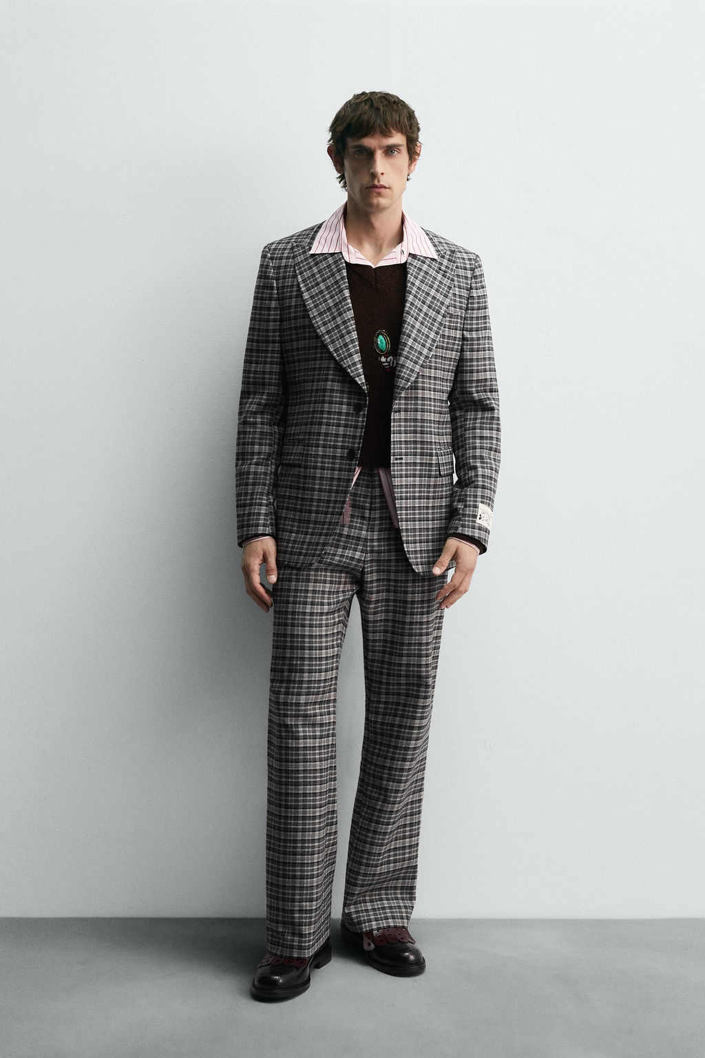 CHECK SUIT BLAZER HARRY LAMBERT FOR ZARA X DISNEY