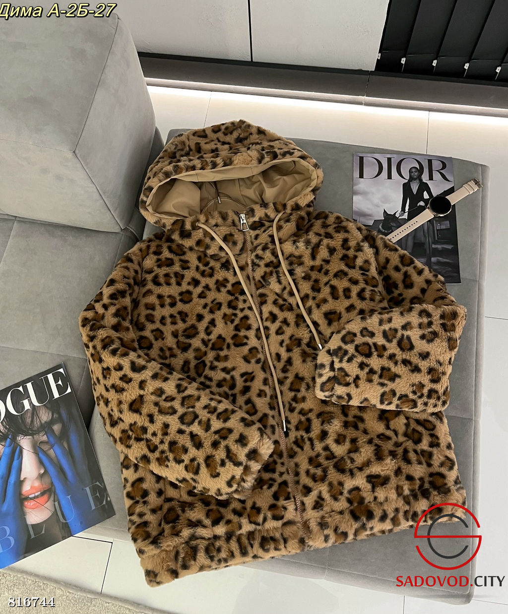 Шуба женская с капюшоном - Bruno фото 3