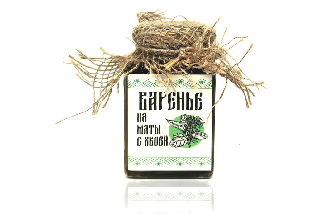 Варенье из Мяты с хвоей баночка 300г Крафт упаковка