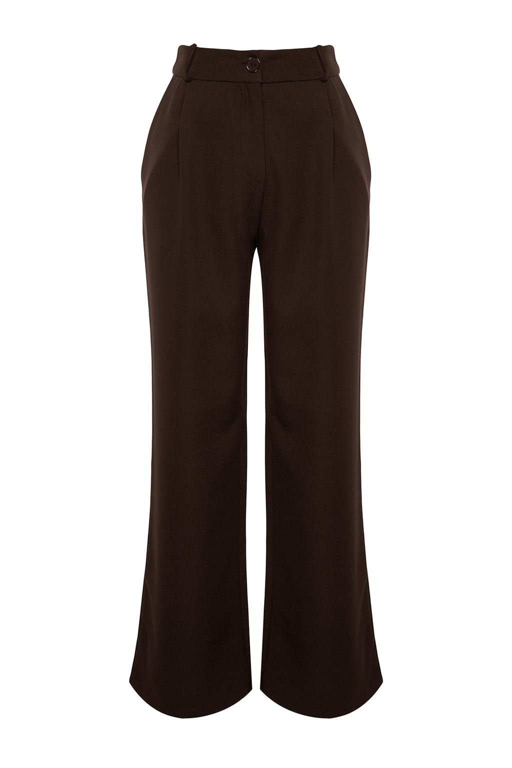 TRENDYOLMILLA Siyah Kemer Detayl? Wide Leg/Genis Paca Dokuma Pantolon TWOAW24PL00341  фото 22