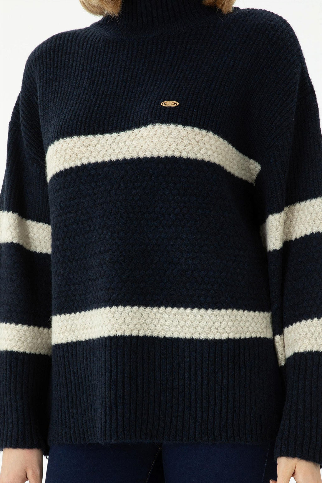 Женский темно-синий свитер - U.s. polo assn фото 6