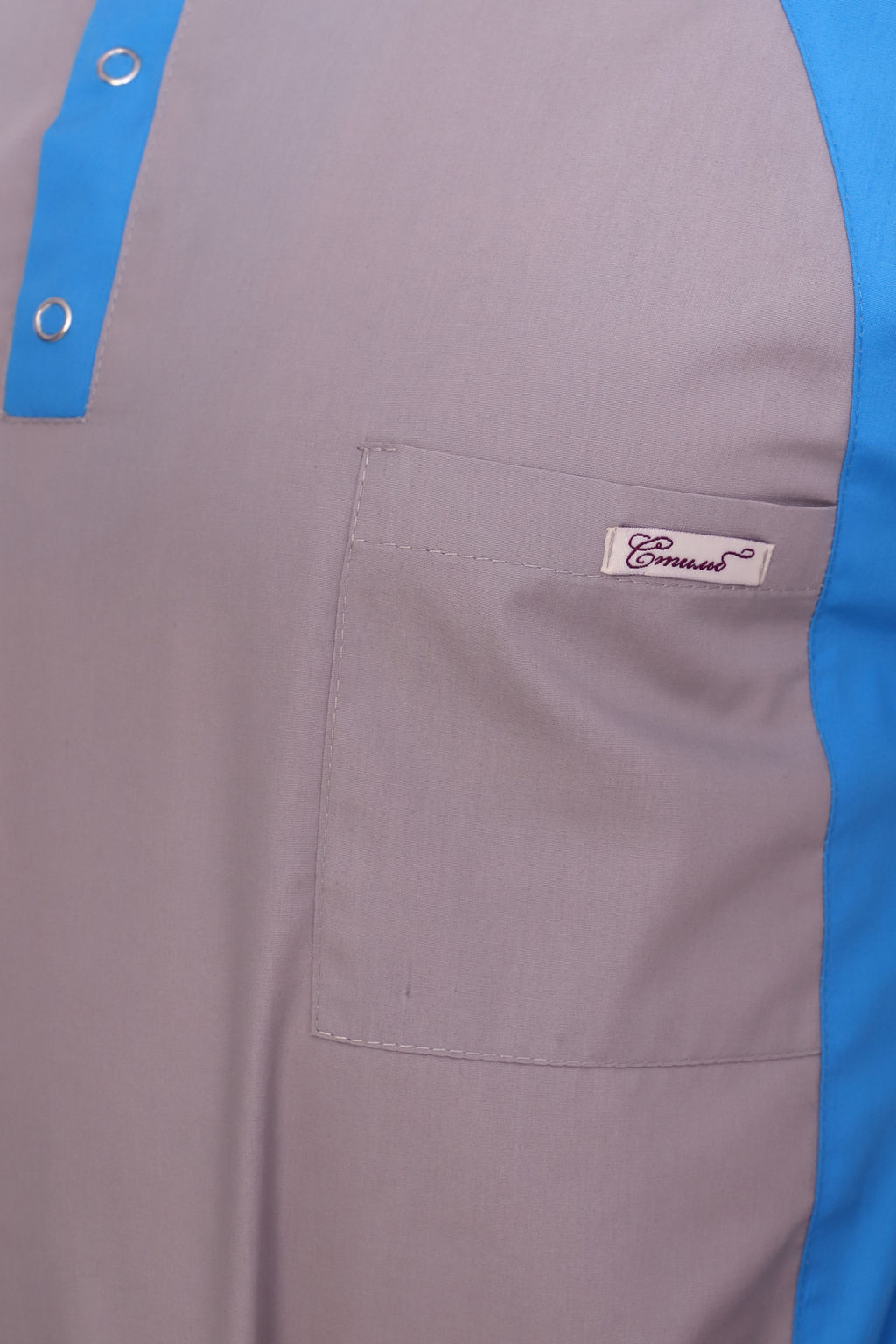 Костюм мужской 239 ТС. Цвет:серый и васильковый - Стильб фото 5