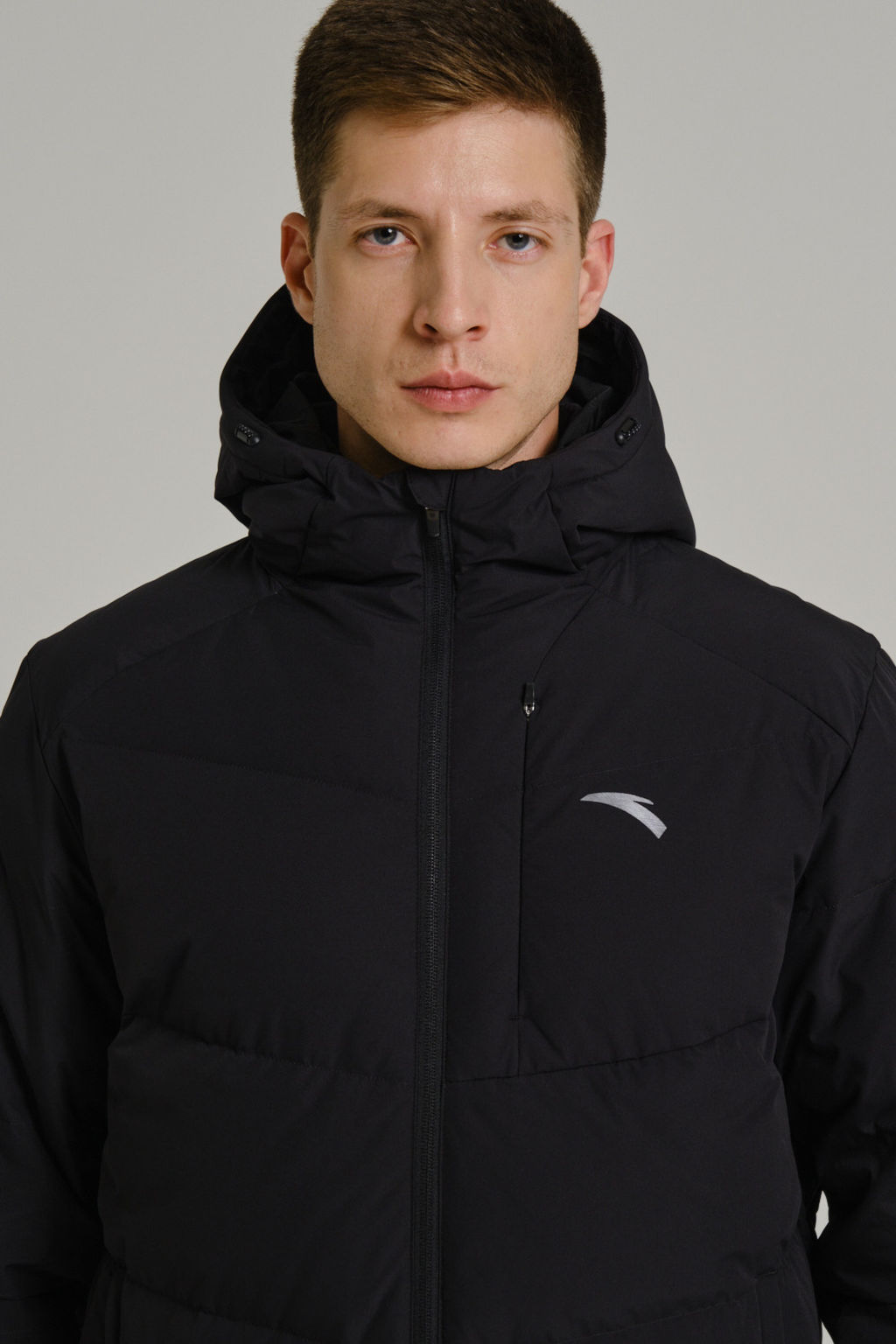 Пуховик короткий Черный TRN Down Jacket - Anta фото 3