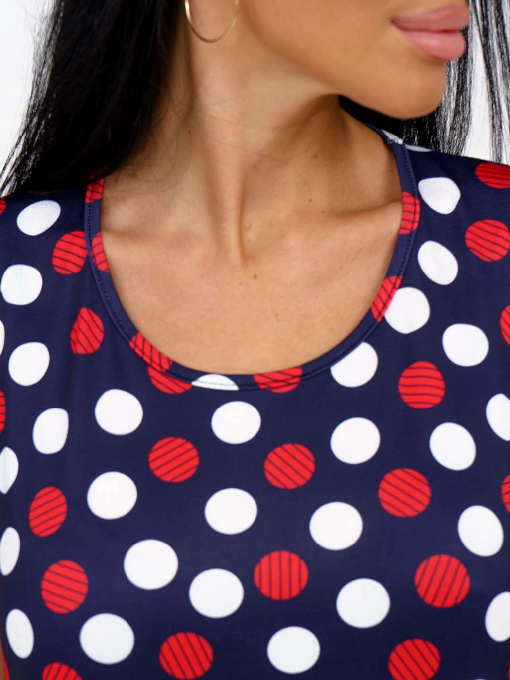 Сарафан женский, цвет синий красный