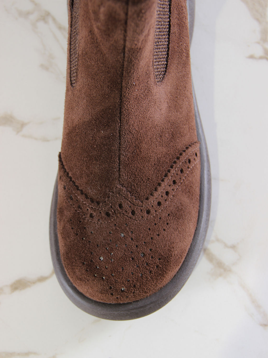 Челси 332.927br.Коричневая замша/мех