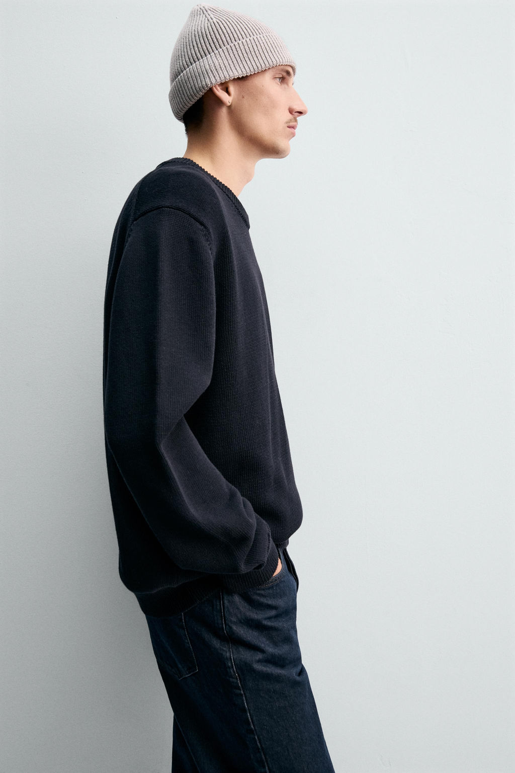 REGULAR FIT COTTON SWEATER - Zara фото 6