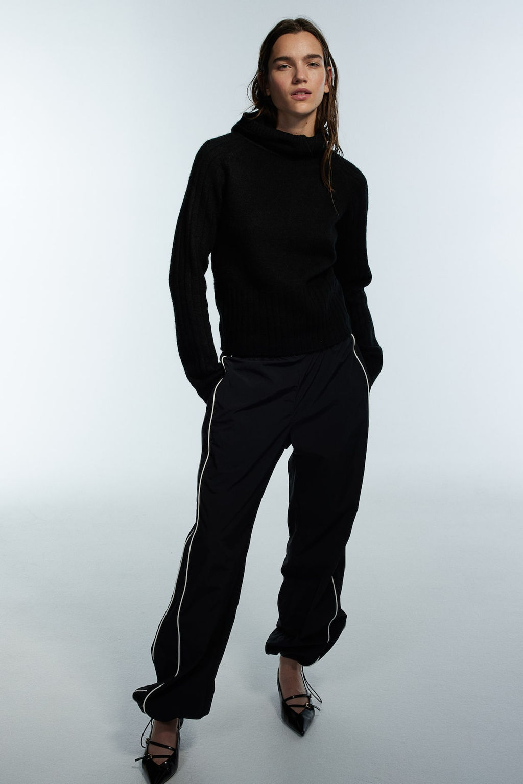 Jersey de punto con capucha pasamontanas - H&m фото 3