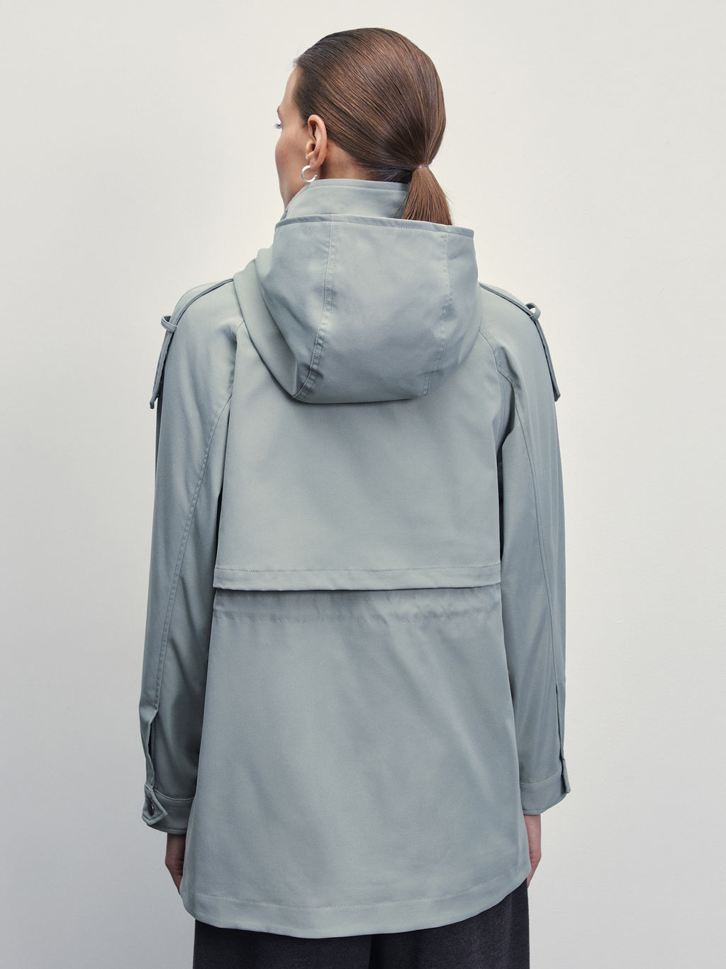 Куртка с капюшоном на кулиске / Zarina  фото 5