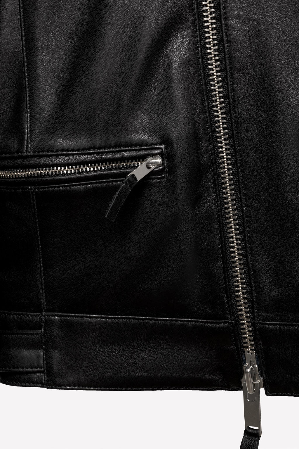 LEATHER BIKER JACKET LUDOVIC DE SAINT SERNIN x ZARA  фото 4