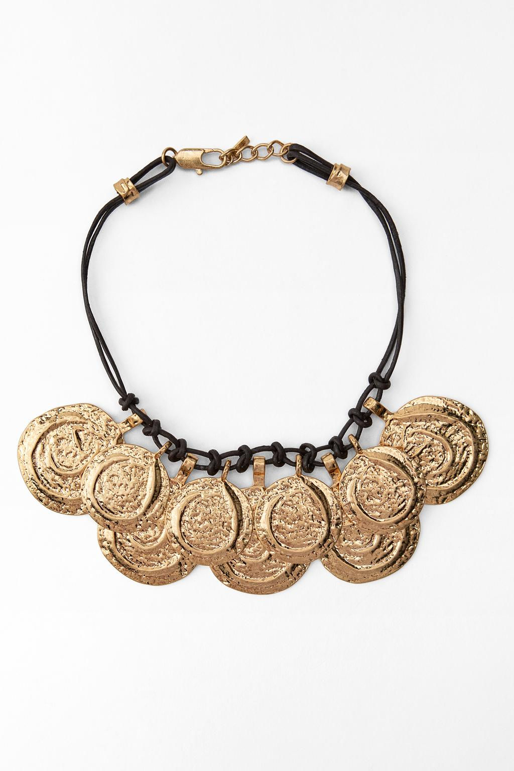 MEDALLION CORD NECKLACE - Zara фото 2