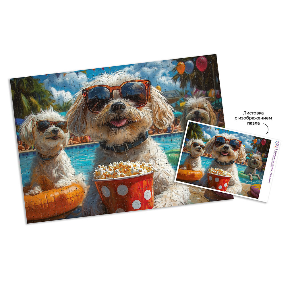 ФРЕЯ Пазл 1000 элемент. PZL-1000/79 Вечеринка у бассейна