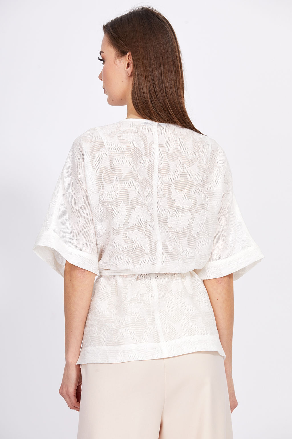 Блузка 2414 белый - Eola фото 5