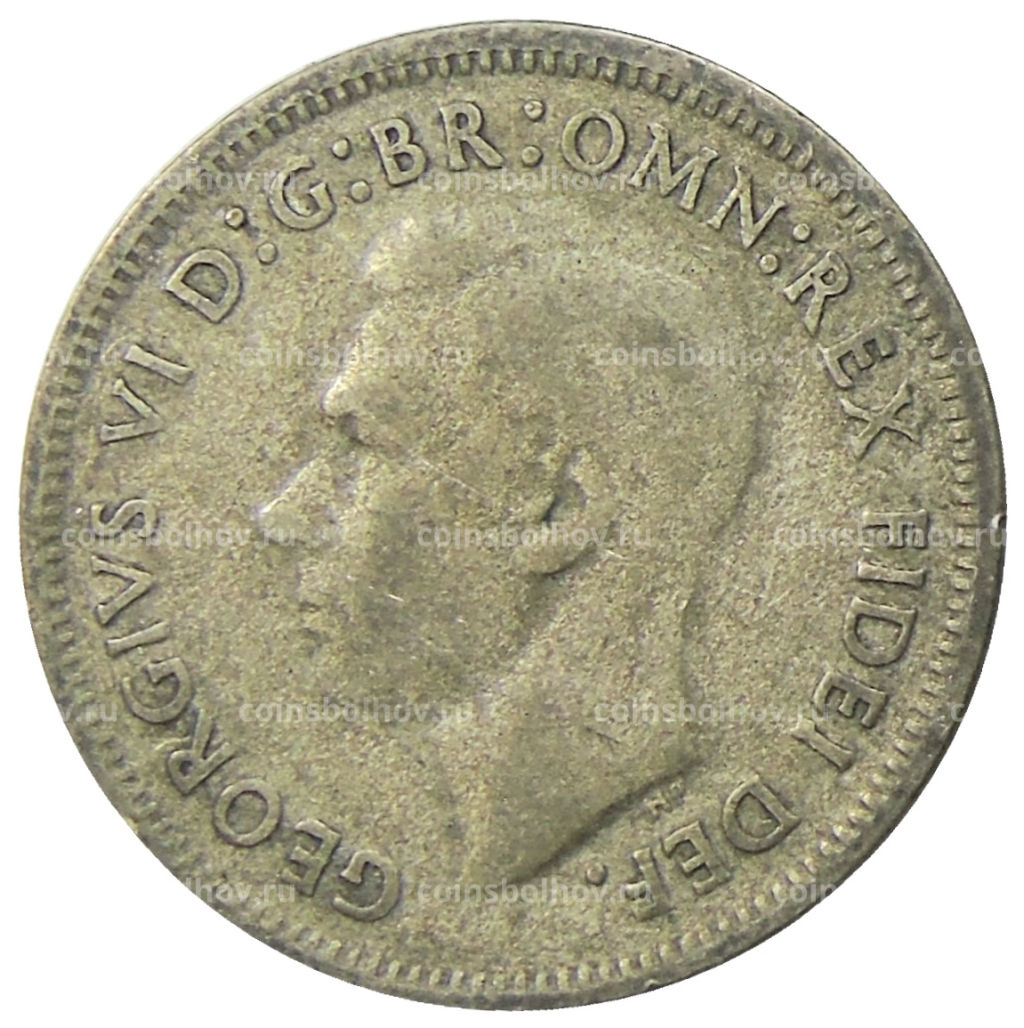 Монета 1 шиллинг 1952 года Австралия