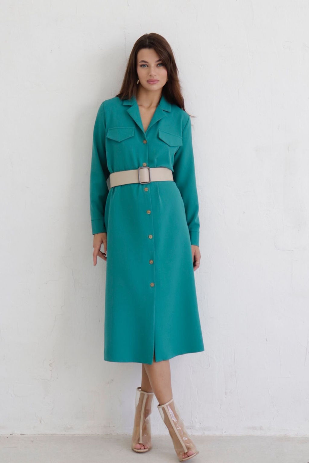 Платье-рубашка с английским воротником - Martichelli фото 66