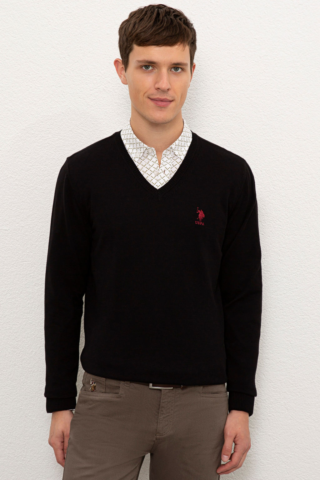Erkek Siyah Basic Kazak - U.s. polo assn фото 6