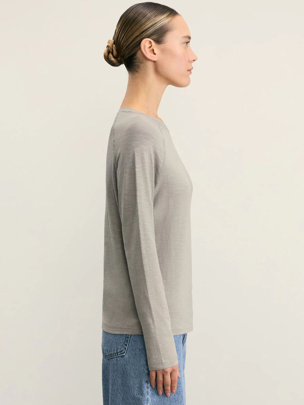 Базовый лонгслив из хлопка / Zarina  фото 4