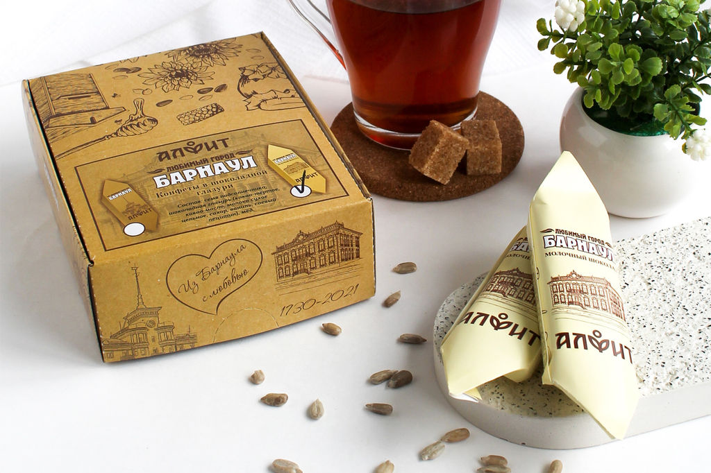 Конфета ручной работы Любимый Алтай молочный горький шоколад Алфит  фото 7