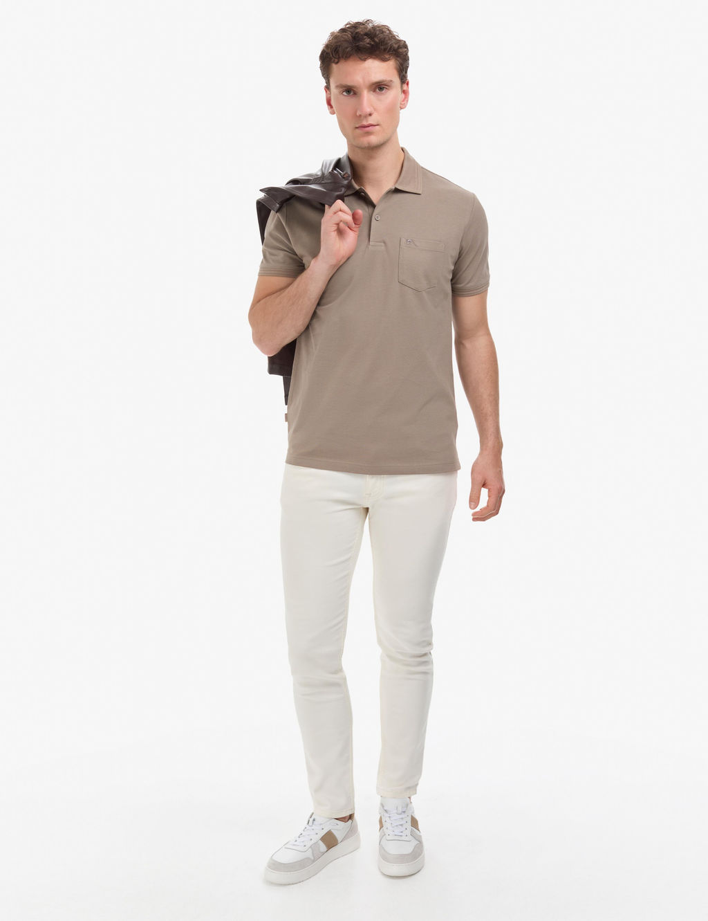 Koyu Vizon Regular Fit %100 Pamuk K_vr_lmaz Polo Yaka Basic Ti__rt
