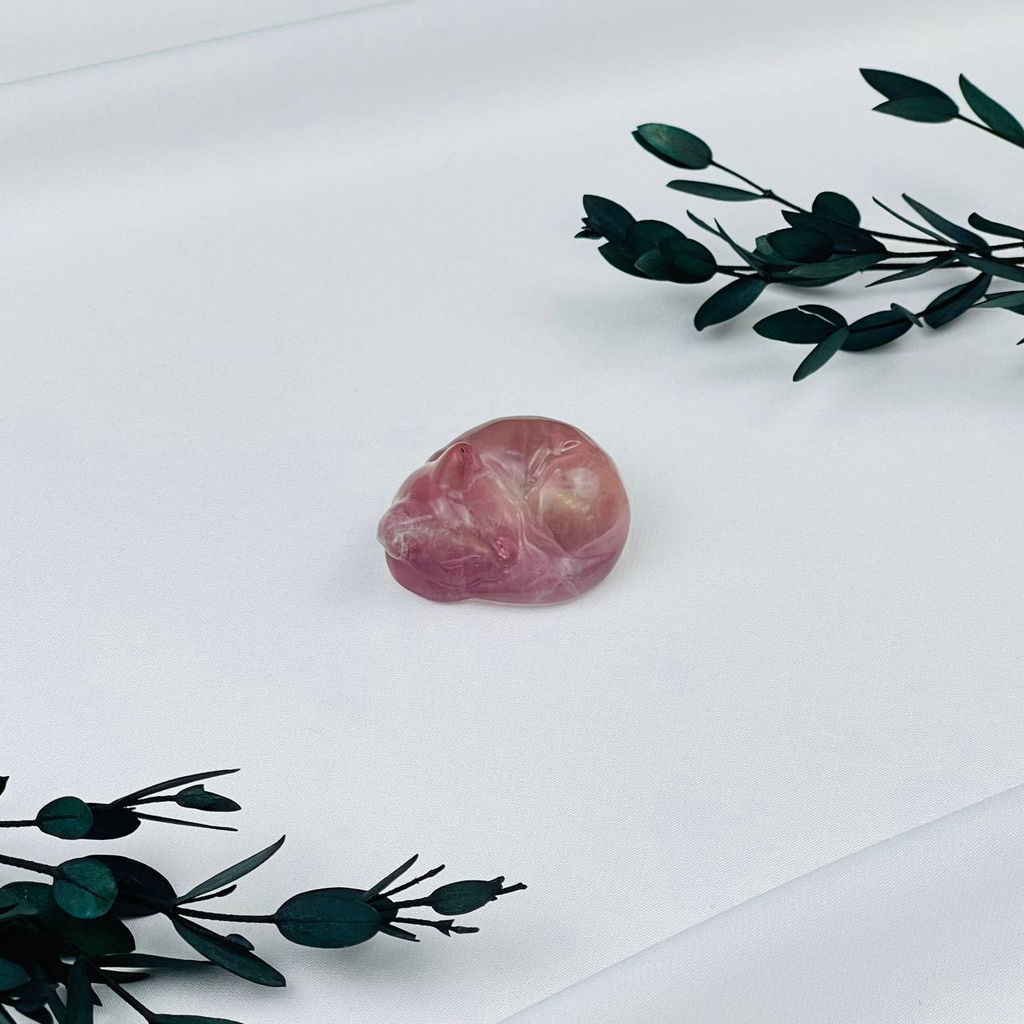 Фигурка Кошка из Флюорита - Радуга самоцветов фото 4