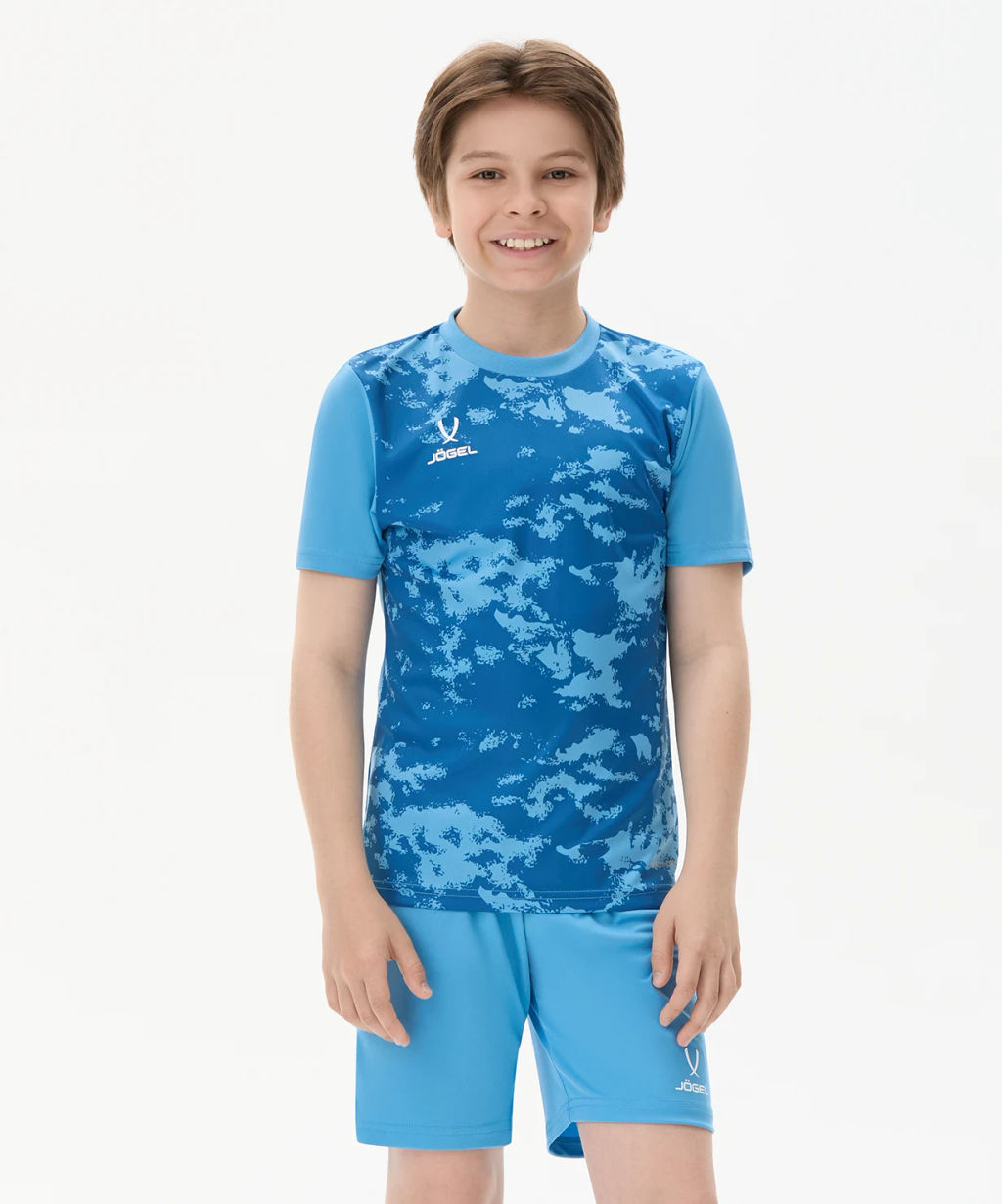Футболка вратарская JOGEL DIVISION PerFormDRY SPLASH GK Jersey, голубой, детский  фото 6